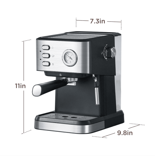PSCM3030 Semi-automatic Espresso 1350W Espresso 19Bar (ULKA) Pressure Pump 51mm 1.8L tank Extract a 1 cup / 2 cup espresso machine PSCM3030 Semi-automatic Espresso 1350W Espresso 19Bar (ULKA) Pressure Pump 51mm 1.8L tank Extract a 1 cup / 2 cup espresso machine